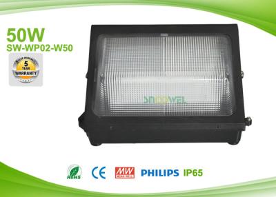 China 50w Led Outdoor Flood Lights Wall Pack AC90-295V ,  Exterior Wall Pack Pure White SMD for sale