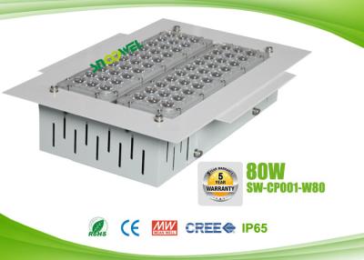 China Führten 80 Watt IP65 Tankstelle-Überdachungslichter mit CREE-Chip, AC90 - 295V zu verkaufen