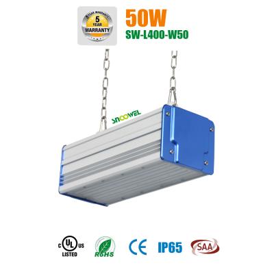 China Warm White 8000lm 50w Led Linear Highbay 160lm / W Long Life 100000 Hours for sale