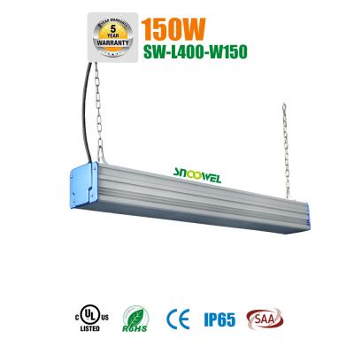 China High Bright Dimmable 150w Linear High Bay LED Lighting For Workshop for sale