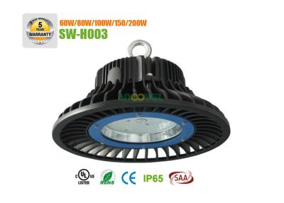 China Die casting IP65 60 watt UFO led highbay with glass lens , long life over 60000 hours for sale