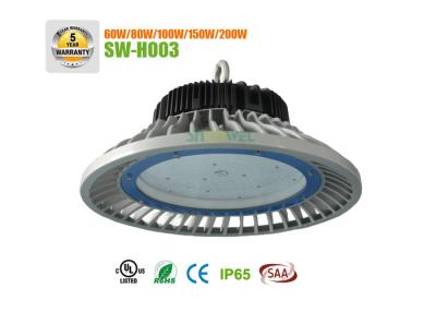 China Moistureproof UFO100w led high bay lights 130lm / w 80Ra 5 years guarantee for sale