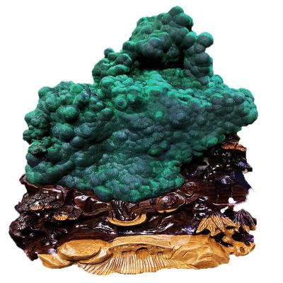 China Europe Rare Natural Malachite Stone Rough Decoration Polished Malachite Crystal Specimen for sale