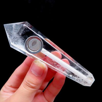 China China Wholesale Natural High Quality White Weed Crystal Smoking Pipe Accessories For for sale