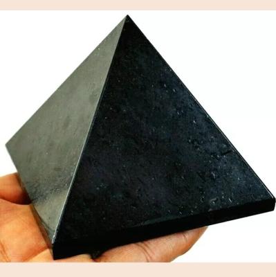 China China Obsidian Crystal Quartz Pyramid Large Crystal Natural Black Pyramid for sale