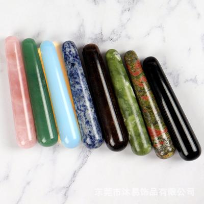 China Wholesale Natural Amethyst Crystal Massage Stick China Point Rose Quartz Massage Wand Yoni for sale