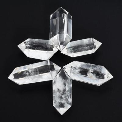 China Hot Sale Crystal Quartz Stone Double White Natural Clear White Crystal Point Healing from China for sale