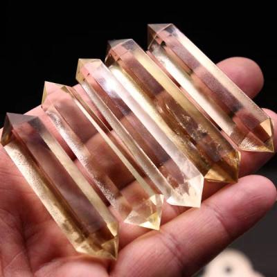 China High Quality Natural Citrine Point Crystal Healing from China Crystal Quartz Obelisk Double Citrine for sale