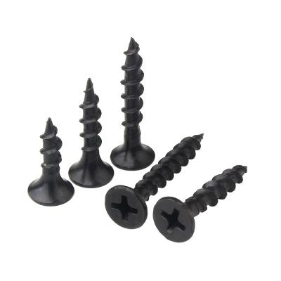 China Flat Good Quality fasteners 3m Black/gray phosphated bugle head gypsum board  fastener drywall screw tornillos drywall tornillo for sale