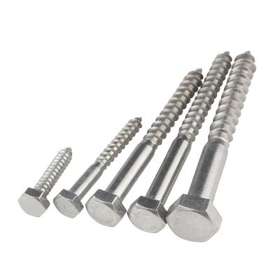 China HEX China screw DIN571 Hex head self tapping Hex Wood Screw lag screw Nails for sale