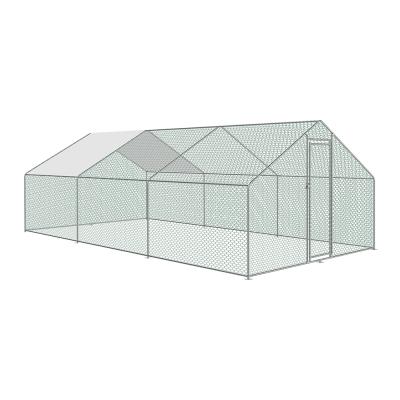 China Large Breathable Agricultural Industrial Outdoor Chicken Cage With Hexagonal Wire Mesh Fence Around for sale