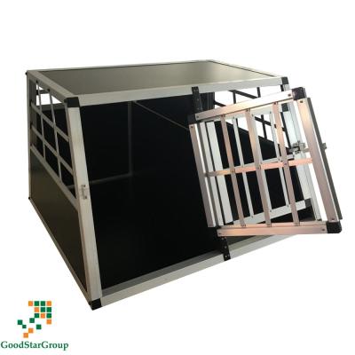 China Sustainable High Quality Aluminum Single Door Pet Transport Crate / Cage for sale