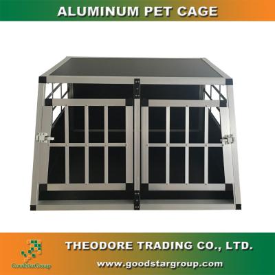 China Best Durable Wear Resistance Good Selling Aluminum Dog Car Cage , Aluminum Pet Cages for sale