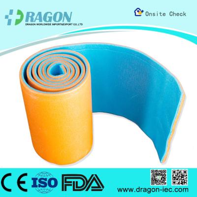 China Small Orange / Blue Aluminum Arm Splint Mouldable with Foam for sale