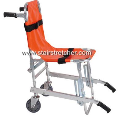 China Portable 2 Wheel Stair Stretcher , Using Safely Folding Stretcher for sale