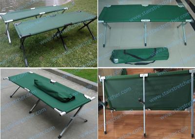 China Durable Light Weight Emergency Camping Bed Foldable With Bag for sale