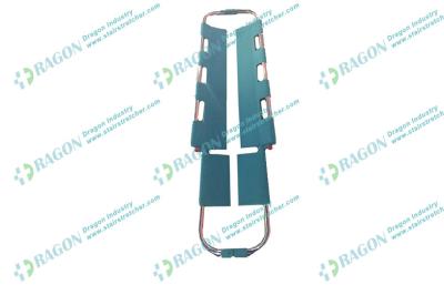 China Small sized aluminum portable rescue scoop stretcher with two safety belts for sale