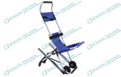 China Small size aluminum alloy stair stretcher with wheels and safety belts for sale