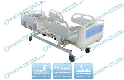 China Cold rolled Steel Electric Nursing Bed with Four Wheels and three Motors for sale