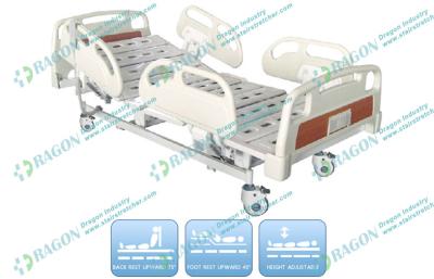 Cina Macchina per colata continua silenziosa con i freni, mobilia del letto medico elettrico di tre funzioni di cure ospedaliere in vendita