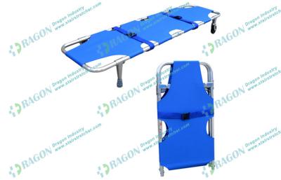 China First Aid Ambulance Stretcher , aluminum alloy collapsible stretcher with outrigger for sale