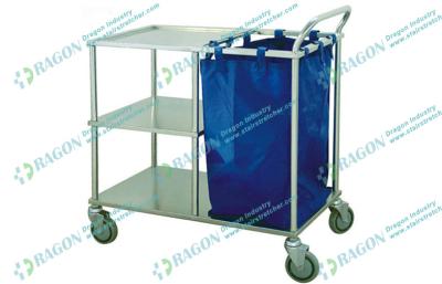 China Stainless Steel Linen Trolley for marking up bed and nursing for hospital for sale