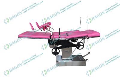 China Stainless Steel Hydraulic Manul Gynecology Table with Height adjustable for sale