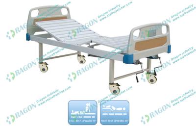 China Multi - Functions Manual hospital adjustable beds for home with Bedside cabinet for sale