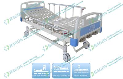 China Center Control Lock hospital adjustable bed Manual , Hospital Care Furniture for sale