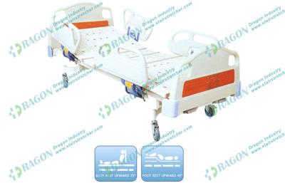 China Castor With Brakes Detachable ABS Board Manual Hospital Bed for Patients and Disabled for sale