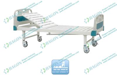 China Castor With Brakes Hospital Patient Manual adjustable Beds with one Crank for sale