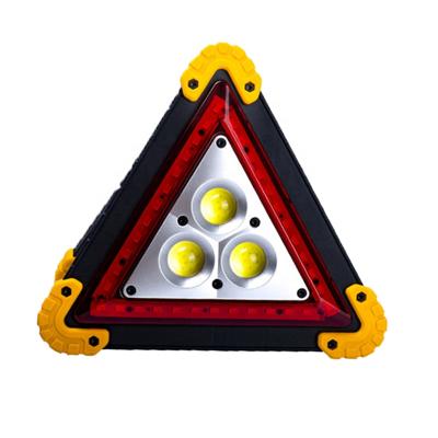 China Multifunctional Triangle Traffic Sign Post Red Triangle LED Stop Sign 30W Car Breakdown Emergency Warning Safety Light for sale