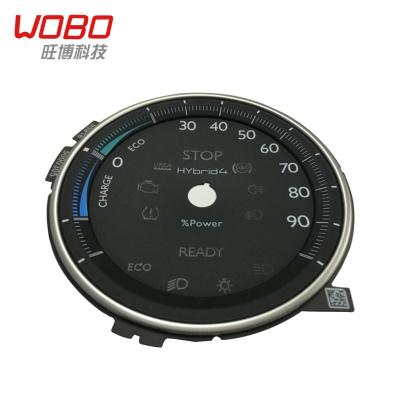 China Dual Vision Universal Auto Analog-Digital Meter Readout Electronic Fuel Pressure Gauge For Car for sale