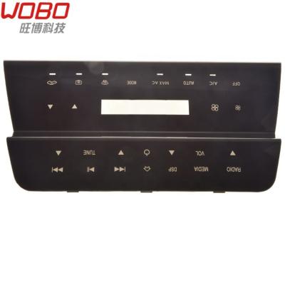 China Good Light Transmission 3d Front Interface Android Car DVD Radio Player Custom Car DVD Video Frame Dashboard Plastic Panel for sale