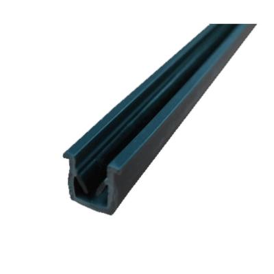 China Architecture PVC 8mm Black U Groove Aluminum Profile Accessories For Glass Panel Fittings Insert for sale