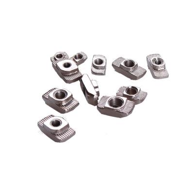 China Heavy Industry Profile Accessories M4 M5 M6 M8 M10 Aluminum T Slot T Nut Hammer Head T Nut For Aluminum Profile for sale