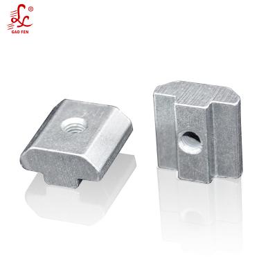 China Automotive industry square m4-m8 threaded sliding nut block for aluminum t slot profile connection for sale