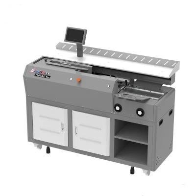 China Double 100 Hard Cover Book Single Perfect Glue Roller Table Photo Album Printing Binding Machine for sale