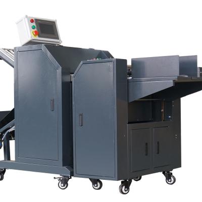 China Print Shops Double 100 Print Photo Paper Creasing And Folding Machine With Auto Feeder for sale