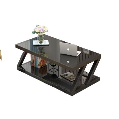 China Factory direct sale simple home living room double Z coffee table convertible modern coffee table small apartment for sale