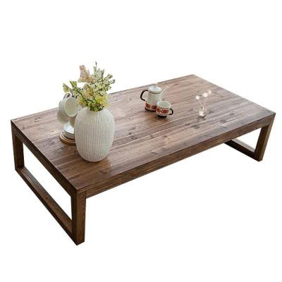 China Simple modern solid wood log living room coffee table (the other) Japanese style adjustable coffee small tatami table for sale