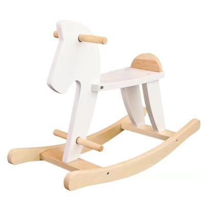 China Ride On Wooden Riding Kindergarten Rocking Toy Solid Kids Animal Toy for sale