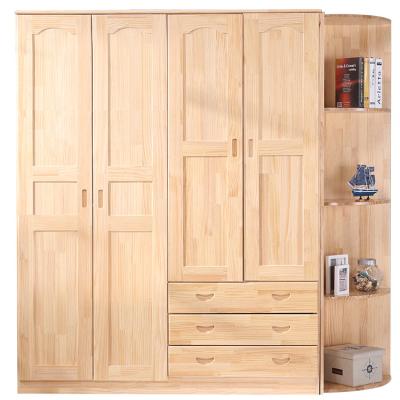 China Adjustable (Other) All Solid Wood Pine Wardrobe Set Kids Wardrobe Customization for sale