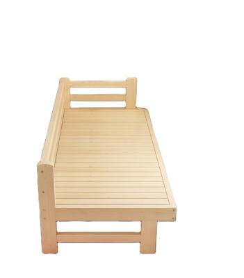 China Modern Simple Solid Wood Children's Bed With Railing Hutch Quilting Queen Size Bed for sale