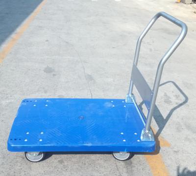 China Factory Price Heavy Duty Supermarket Warehouse Plastic Platform Shopping Trolley for sale