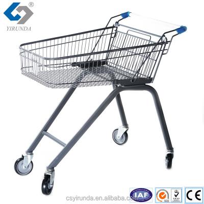 China Older Unfolding Shopping Cart with Elevated Basket Base for sale