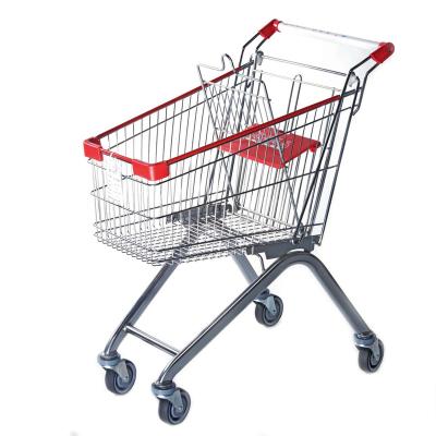 China High Durability High Quality Unfolding Shopping Trolley For Shop Metal Style for sale