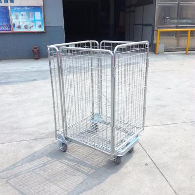 China Carbon Steel Logistics Carts Roll Cage Roll Containers for sale