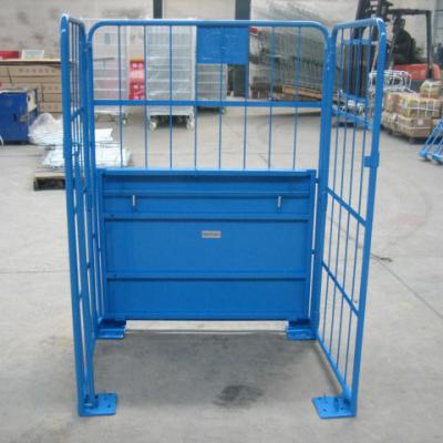 China Durable Folded Warehouse Roll Container Trolley Heavy Duty Logistic Cages for sale