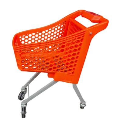 China Hot High Quality Kids Shopping Trolley Plastic Unveiling Sale Shopping Carts For Yellow for sale